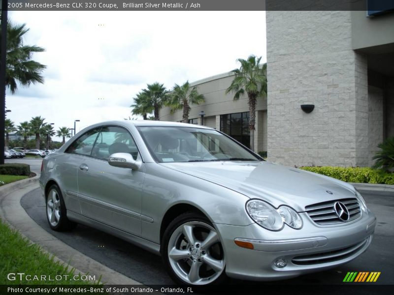 Brilliant Silver Metallic / Ash 2005 Mercedes-Benz CLK 320 Coupe