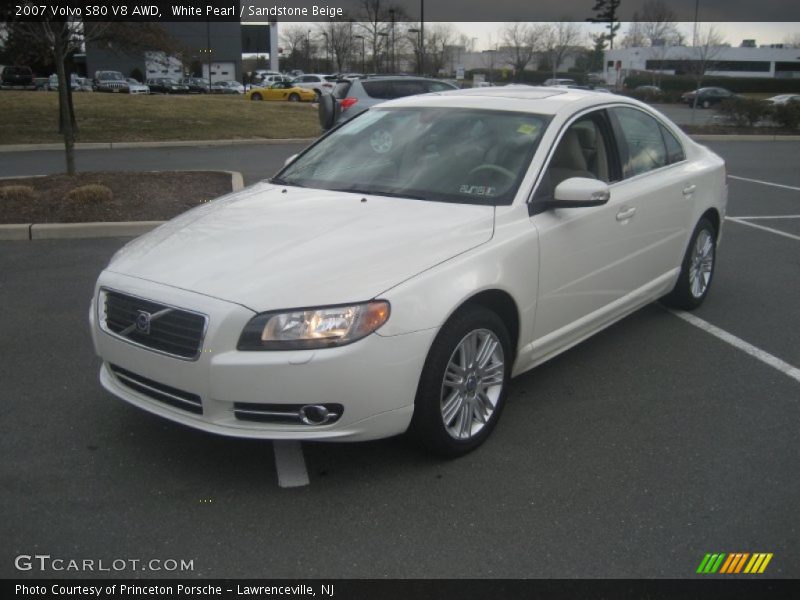 White Pearl / Sandstone Beige 2007 Volvo S80 V8 AWD