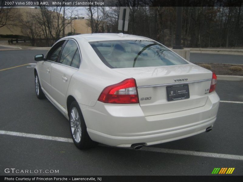 White Pearl / Sandstone Beige 2007 Volvo S80 V8 AWD