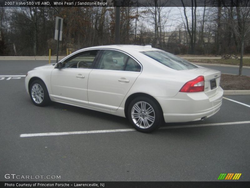 White Pearl / Sandstone Beige 2007 Volvo S80 V8 AWD