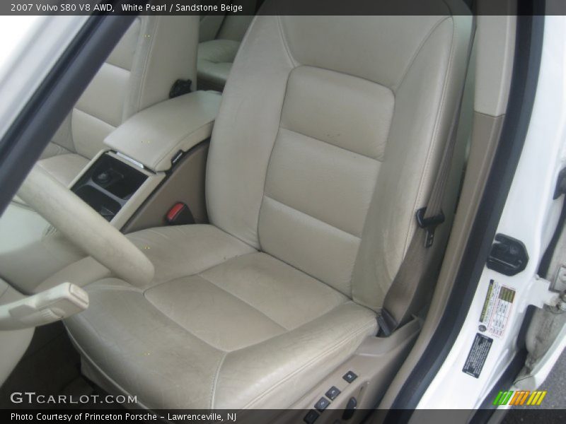 White Pearl / Sandstone Beige 2007 Volvo S80 V8 AWD