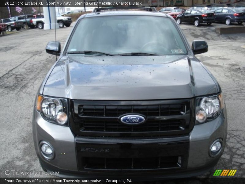 Sterling Gray Metallic / Charcoal Black 2012 Ford Escape XLT Sport V6 AWD
