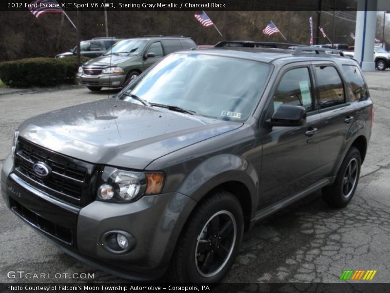 Sterling Gray Metallic / Charcoal Black 2012 Ford Escape XLT Sport V6 AWD