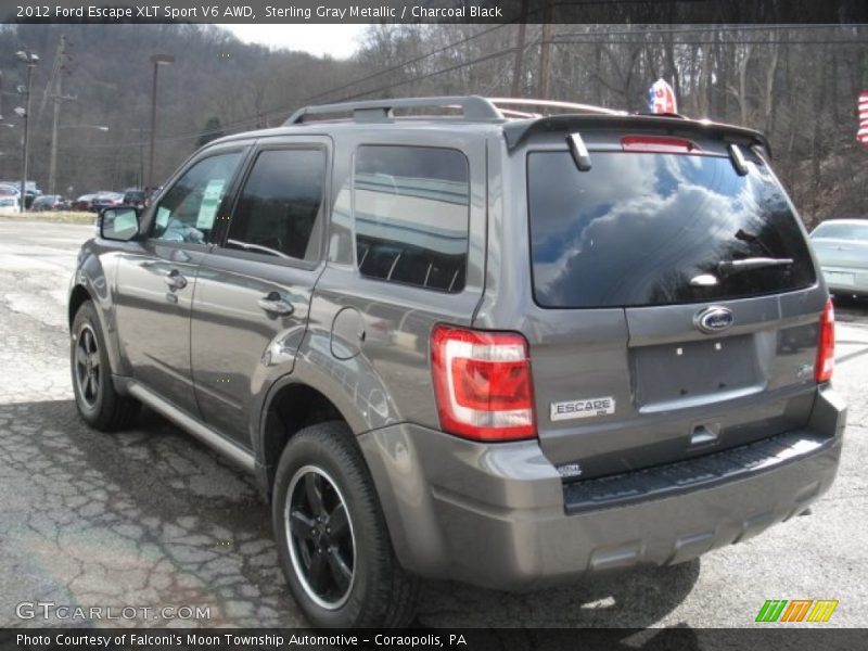 Sterling Gray Metallic / Charcoal Black 2012 Ford Escape XLT Sport V6 AWD