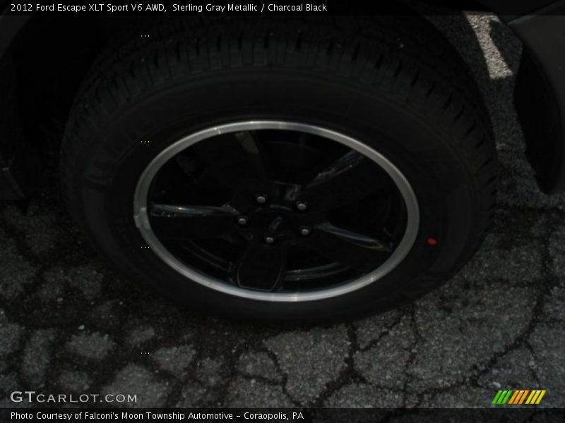 Sterling Gray Metallic / Charcoal Black 2012 Ford Escape XLT Sport V6 AWD