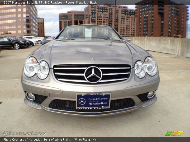 Pewter Metallic / Black 2007 Mercedes-Benz SL 55 AMG Roadster