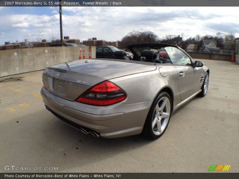 Pewter Metallic / Black 2007 Mercedes-Benz SL 55 AMG Roadster