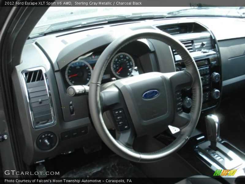 Sterling Gray Metallic / Charcoal Black 2012 Ford Escape XLT Sport V6 AWD