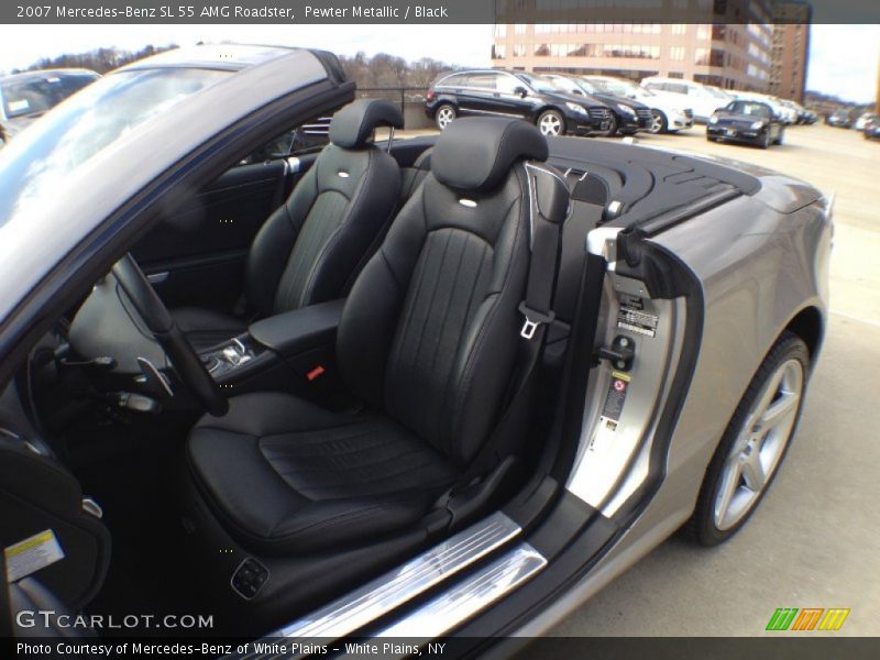 Pewter Metallic / Black 2007 Mercedes-Benz SL 55 AMG Roadster