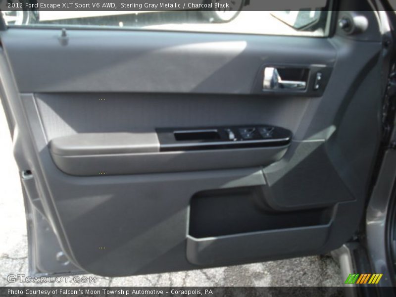 Sterling Gray Metallic / Charcoal Black 2012 Ford Escape XLT Sport V6 AWD