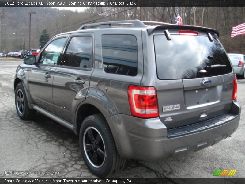 Sterling Gray Metallic / Charcoal Black 2012 Ford Escape XLT Sport AWD