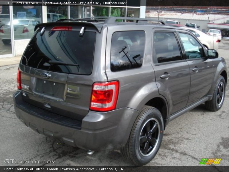Sterling Gray Metallic / Charcoal Black 2012 Ford Escape XLT Sport AWD