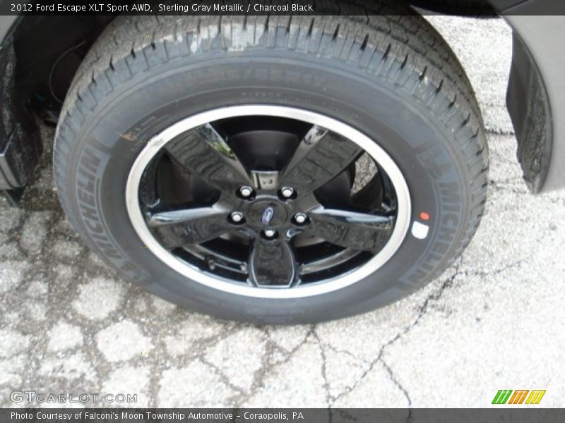 Sterling Gray Metallic / Charcoal Black 2012 Ford Escape XLT Sport AWD