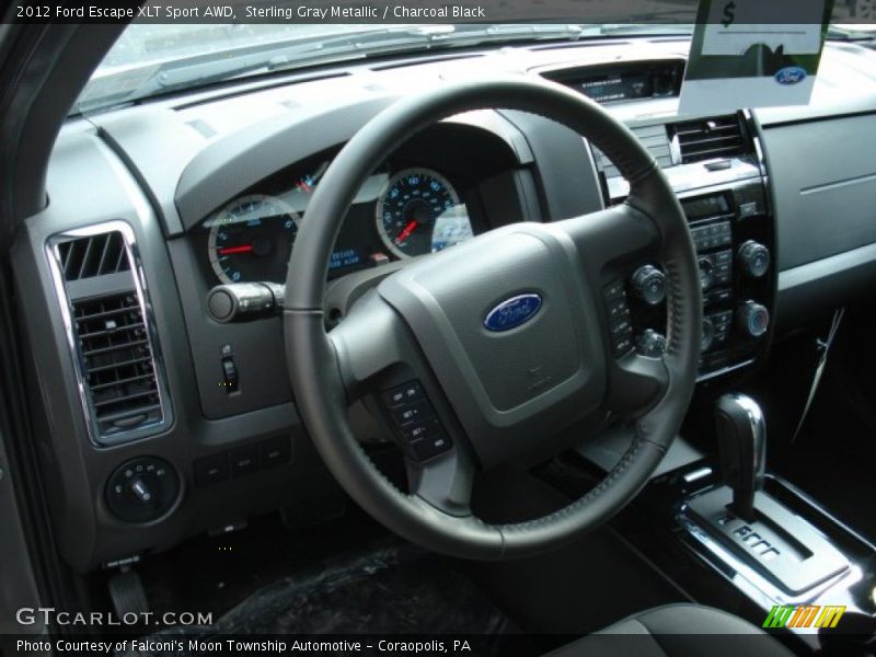 Sterling Gray Metallic / Charcoal Black 2012 Ford Escape XLT Sport AWD