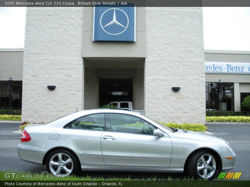 Brilliant Silver Metallic / Ash 2005 Mercedes-Benz CLK 320 Coupe