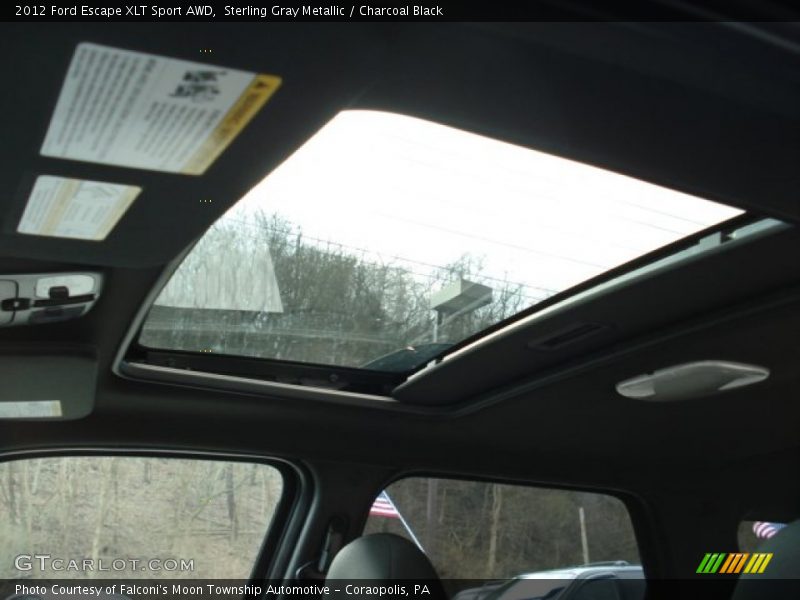 Sterling Gray Metallic / Charcoal Black 2012 Ford Escape XLT Sport AWD