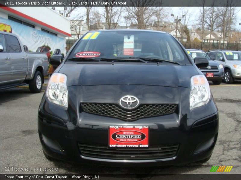 Black Sand Pearl / Dark Charcoal 2011 Toyota Yaris 5 Door Liftback