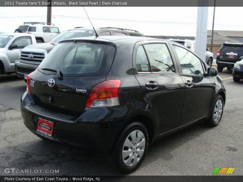 Black Sand Pearl / Dark Charcoal 2011 Toyota Yaris 5 Door Liftback
