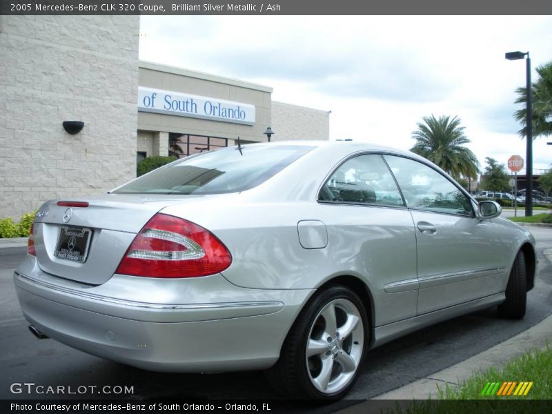 Brilliant Silver Metallic / Ash 2005 Mercedes-Benz CLK 320 Coupe