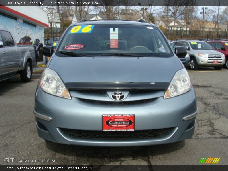 Blue Mirage Metallic / Stone Gray 2006 Toyota Sienna LE