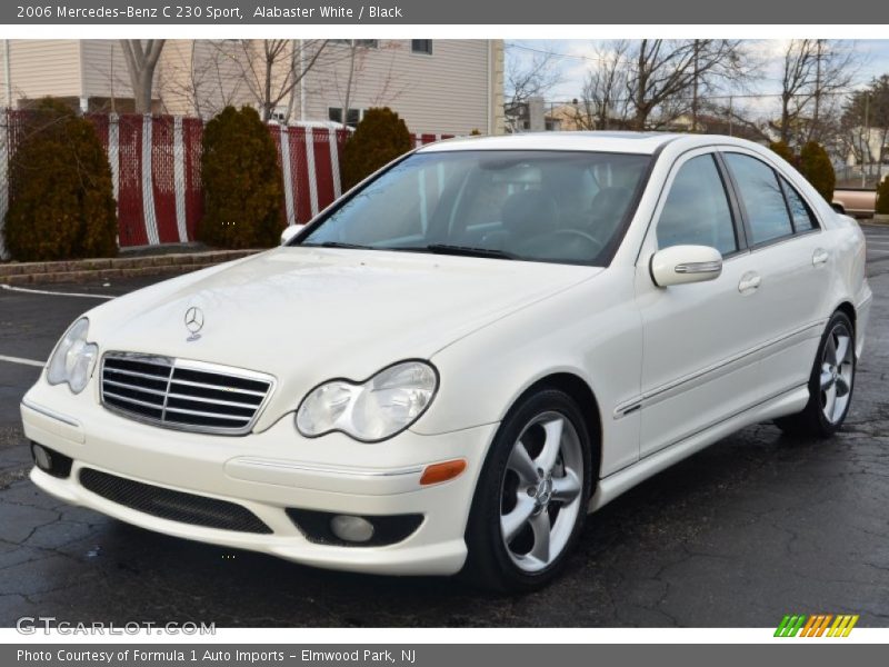 Alabaster White / Black 2006 Mercedes-Benz C 230 Sport