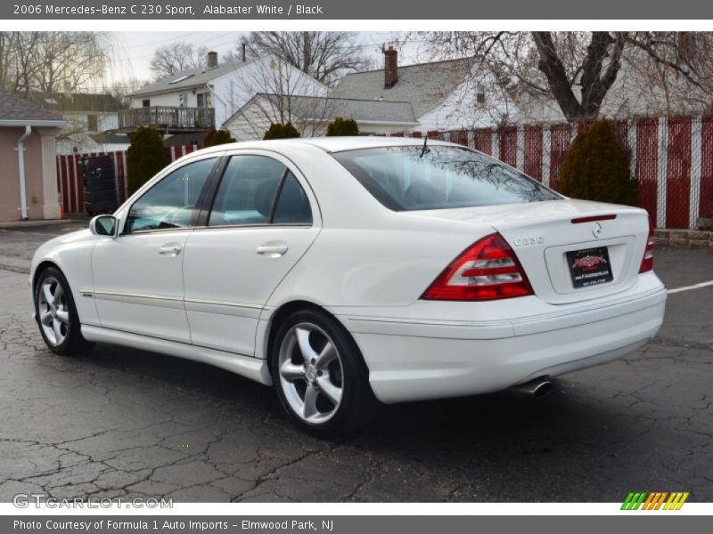 Alabaster White / Black 2006 Mercedes-Benz C 230 Sport