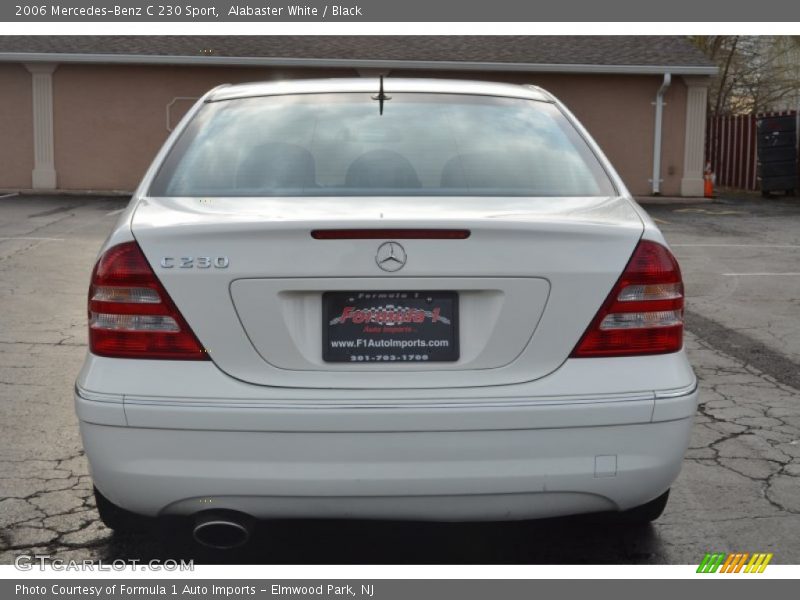 Alabaster White / Black 2006 Mercedes-Benz C 230 Sport