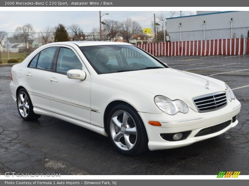 Alabaster White / Black 2006 Mercedes-Benz C 230 Sport