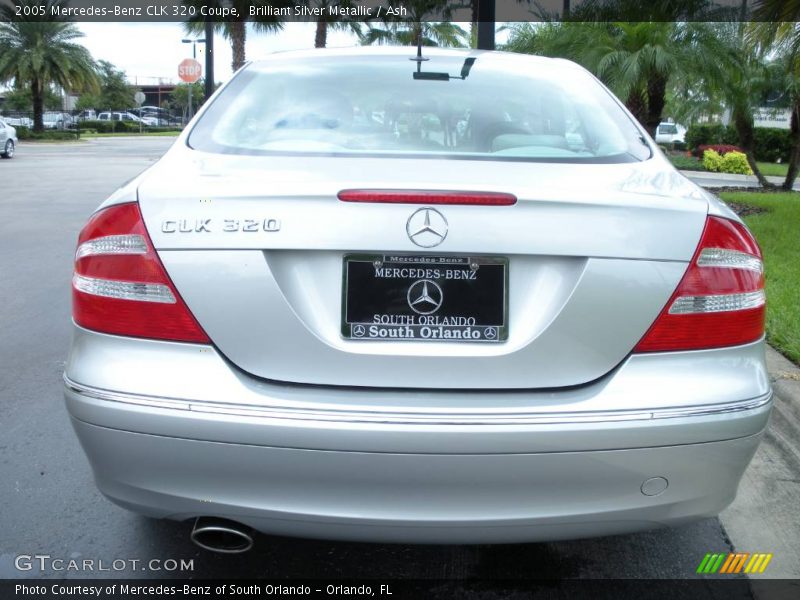 Brilliant Silver Metallic / Ash 2005 Mercedes-Benz CLK 320 Coupe