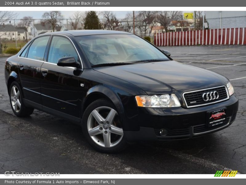Brilliant Black / Platinum 2004 Audi A4 3.0 quattro Sedan