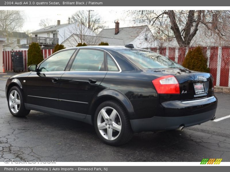 Brilliant Black / Platinum 2004 Audi A4 3.0 quattro Sedan