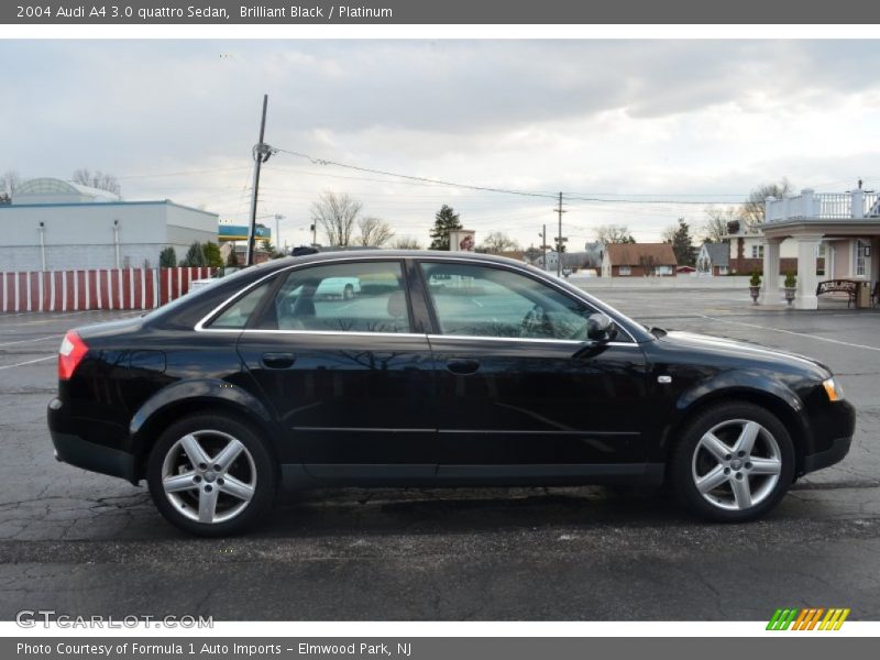 Brilliant Black / Platinum 2004 Audi A4 3.0 quattro Sedan