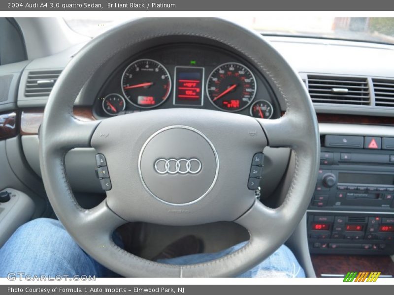 Brilliant Black / Platinum 2004 Audi A4 3.0 quattro Sedan