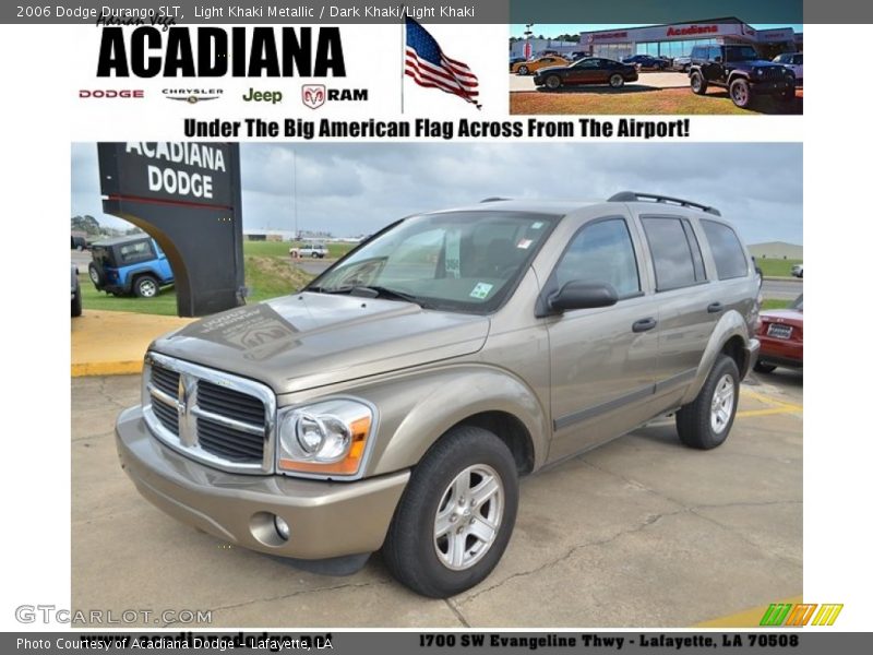 Light Khaki Metallic / Dark Khaki/Light Khaki 2006 Dodge Durango SLT