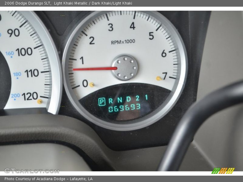 Light Khaki Metallic / Dark Khaki/Light Khaki 2006 Dodge Durango SLT