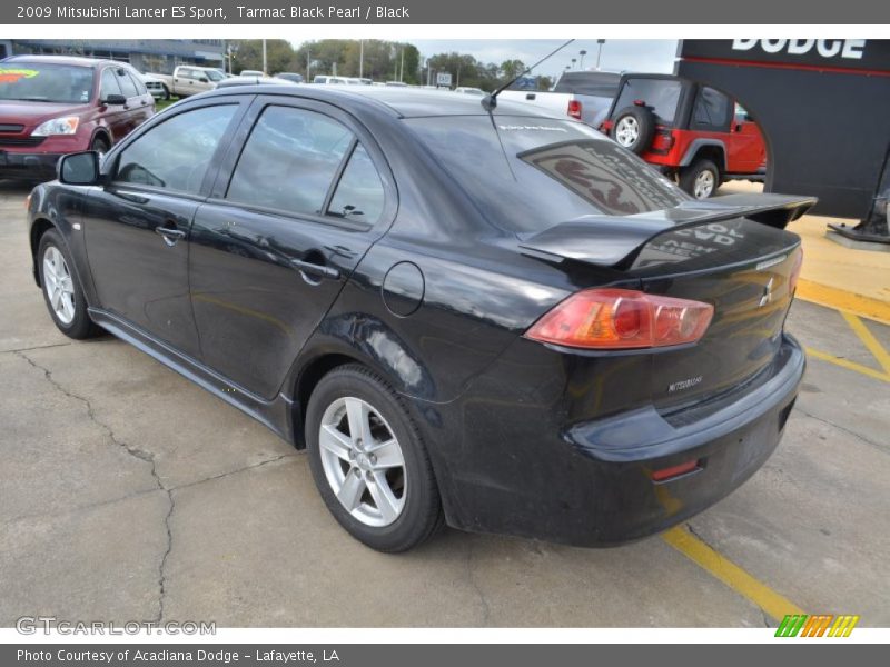 Tarmac Black Pearl / Black 2009 Mitsubishi Lancer ES Sport