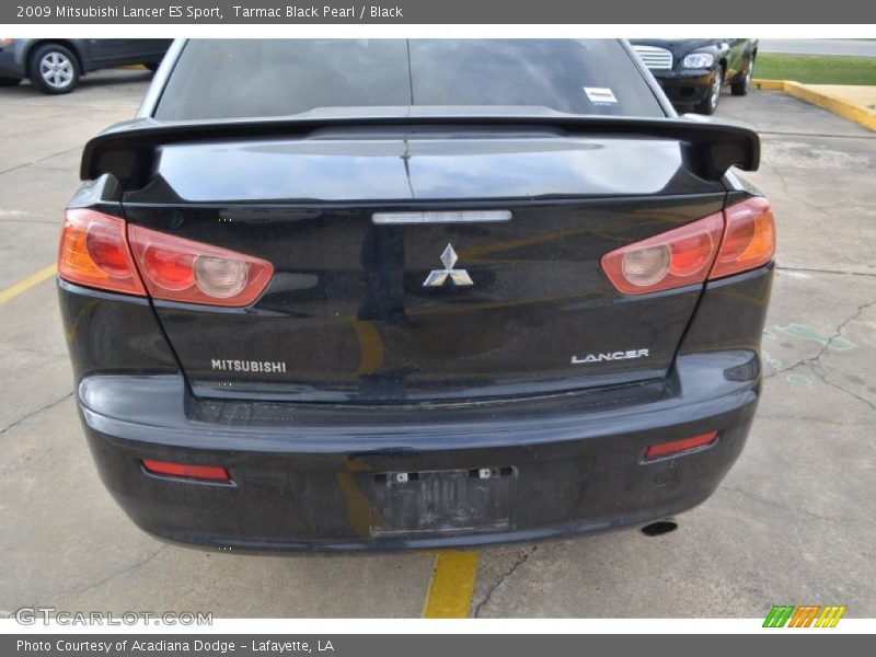 Tarmac Black Pearl / Black 2009 Mitsubishi Lancer ES Sport