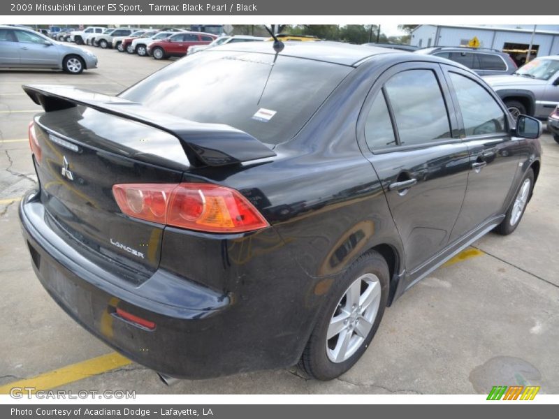 Tarmac Black Pearl / Black 2009 Mitsubishi Lancer ES Sport