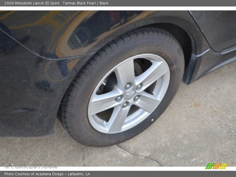 Tarmac Black Pearl / Black 2009 Mitsubishi Lancer ES Sport