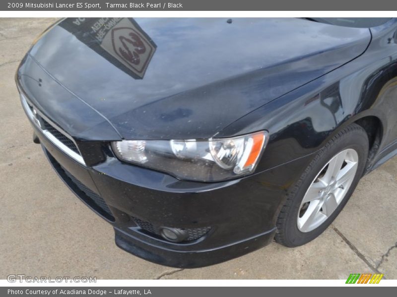 Tarmac Black Pearl / Black 2009 Mitsubishi Lancer ES Sport