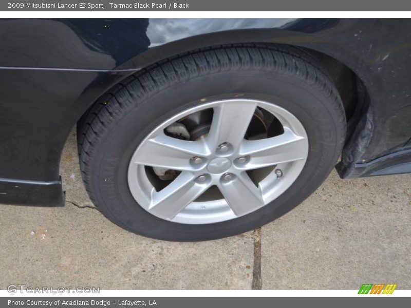 Tarmac Black Pearl / Black 2009 Mitsubishi Lancer ES Sport