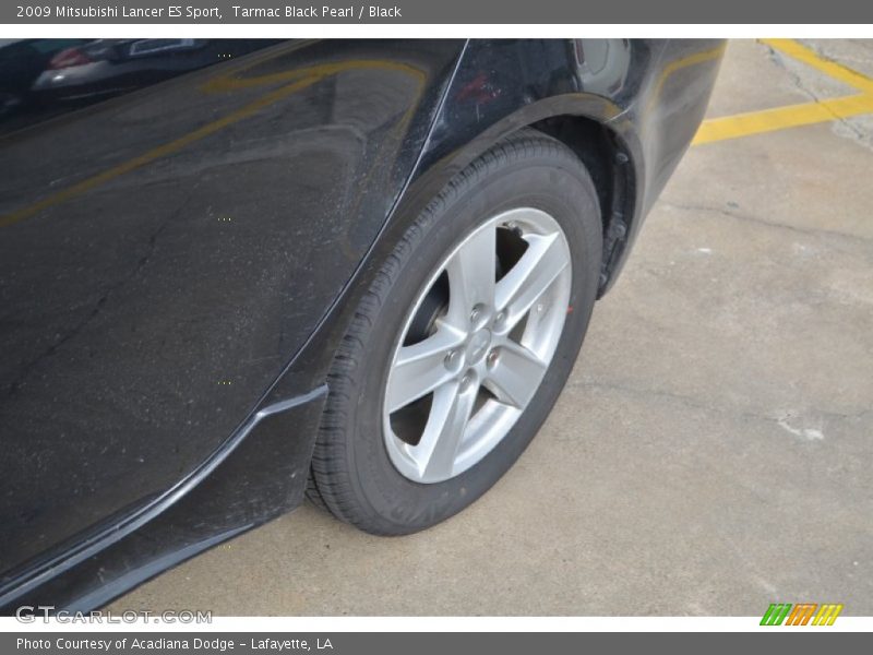 Tarmac Black Pearl / Black 2009 Mitsubishi Lancer ES Sport