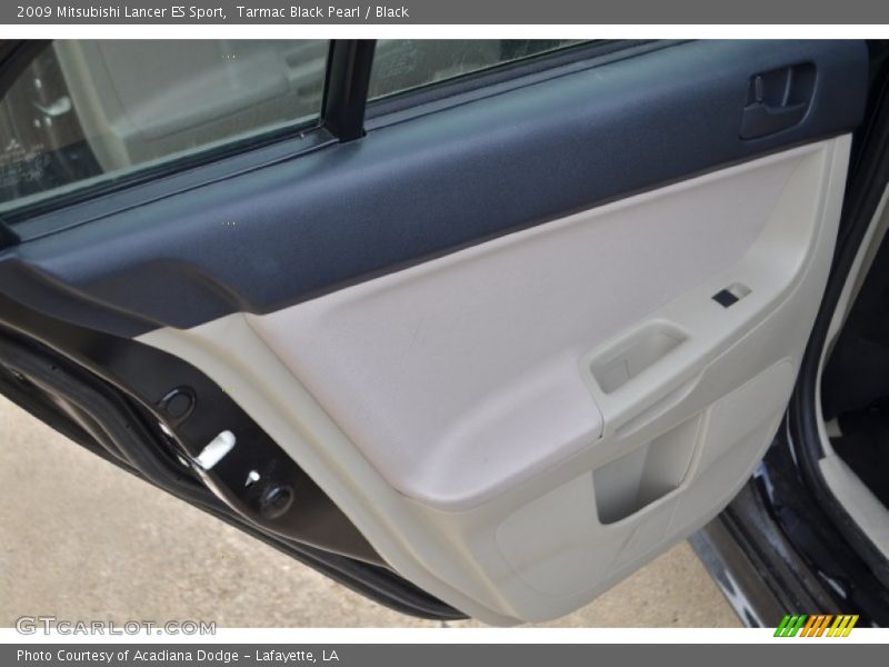Tarmac Black Pearl / Black 2009 Mitsubishi Lancer ES Sport