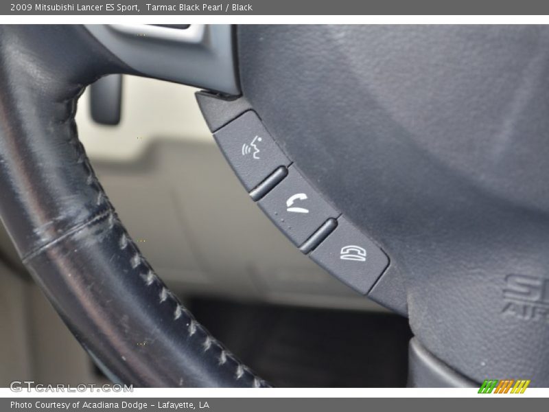 Tarmac Black Pearl / Black 2009 Mitsubishi Lancer ES Sport