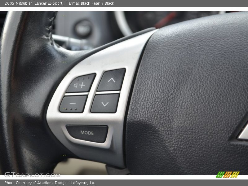 Tarmac Black Pearl / Black 2009 Mitsubishi Lancer ES Sport