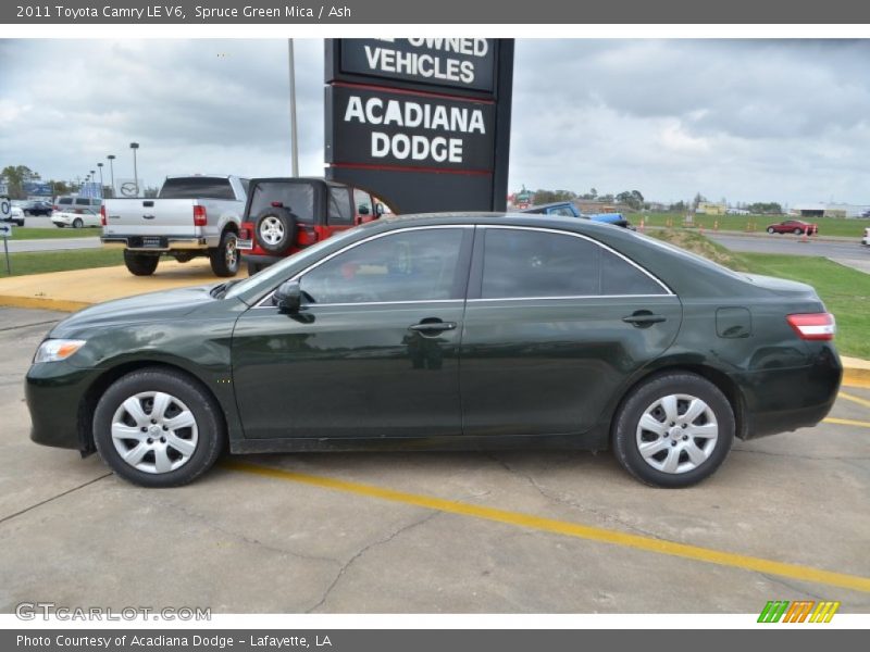 Spruce Green Mica / Ash 2011 Toyota Camry LE V6
