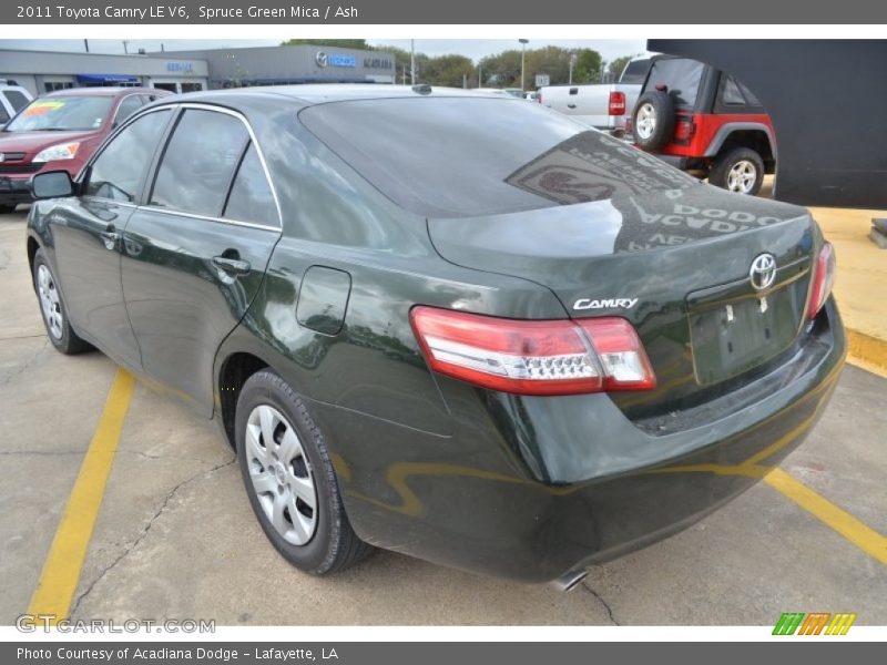 Spruce Green Mica / Ash 2011 Toyota Camry LE V6