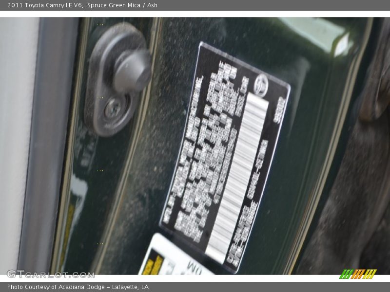 Spruce Green Mica / Ash 2011 Toyota Camry LE V6