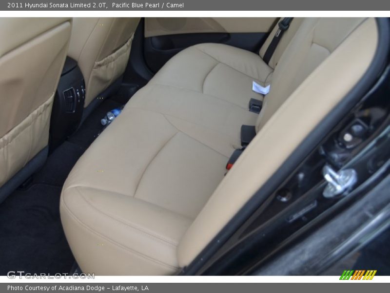Pacific Blue Pearl / Camel 2011 Hyundai Sonata Limited 2.0T