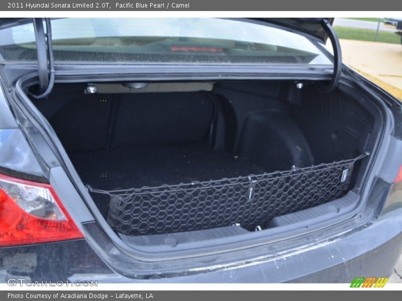 Pacific Blue Pearl / Camel 2011 Hyundai Sonata Limited 2.0T